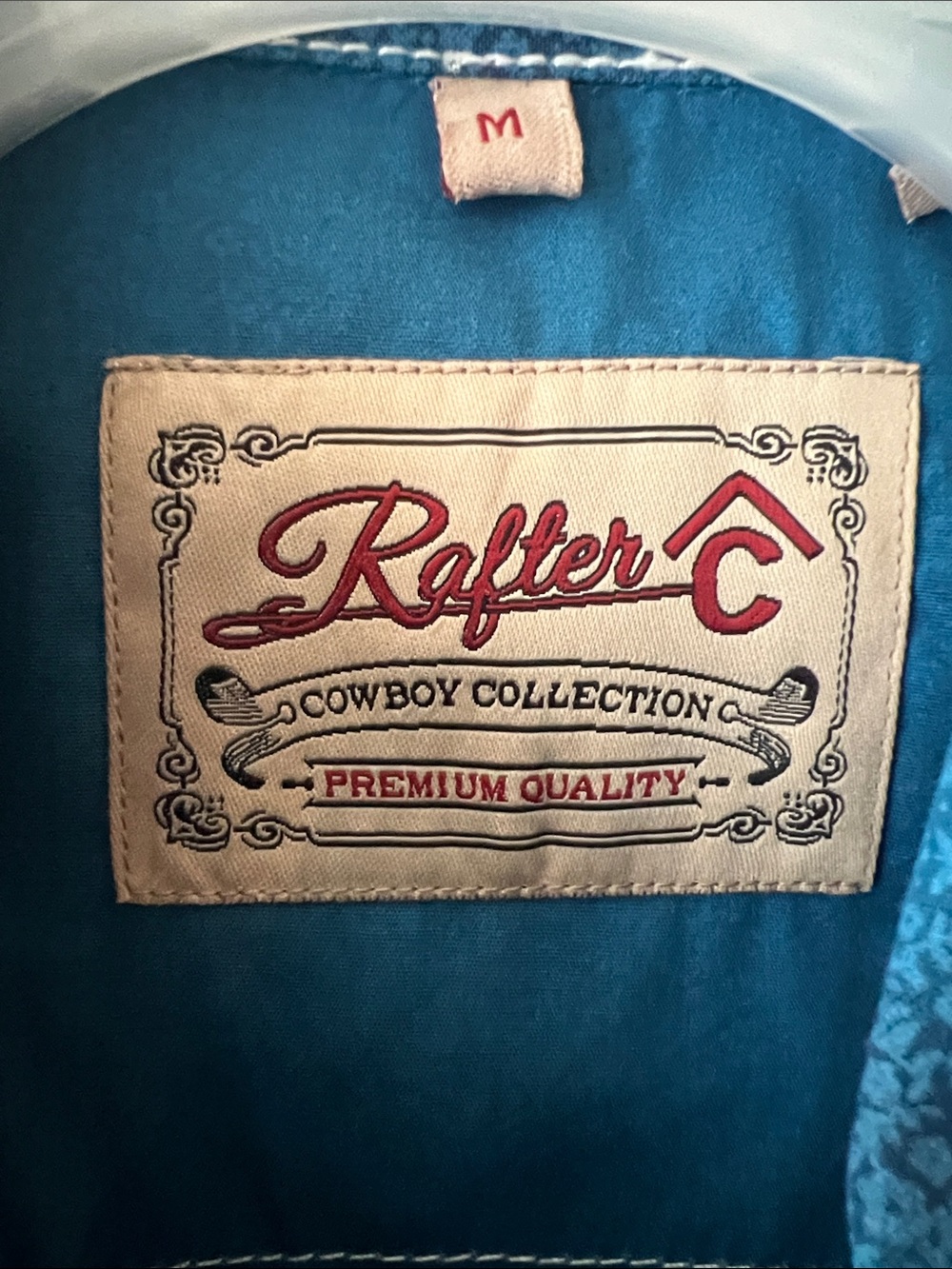 Retro Ranch Short-Sleeve Western Shirt - Blue - Picture 2 of 6